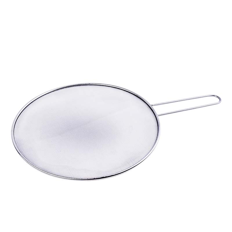 Splatter Screen Stainless Steel With Handle 25cm