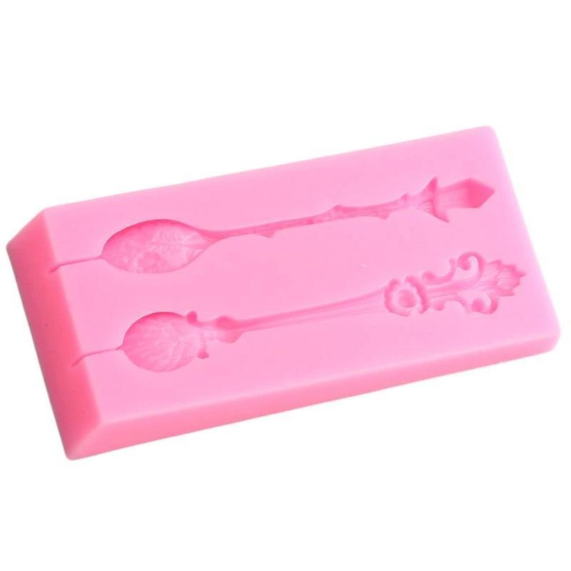 Spoon Silicone Fondant Mold 2 Cavity