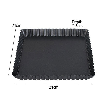 Square Tart Pie Pan With Loose Bottom Non Stick