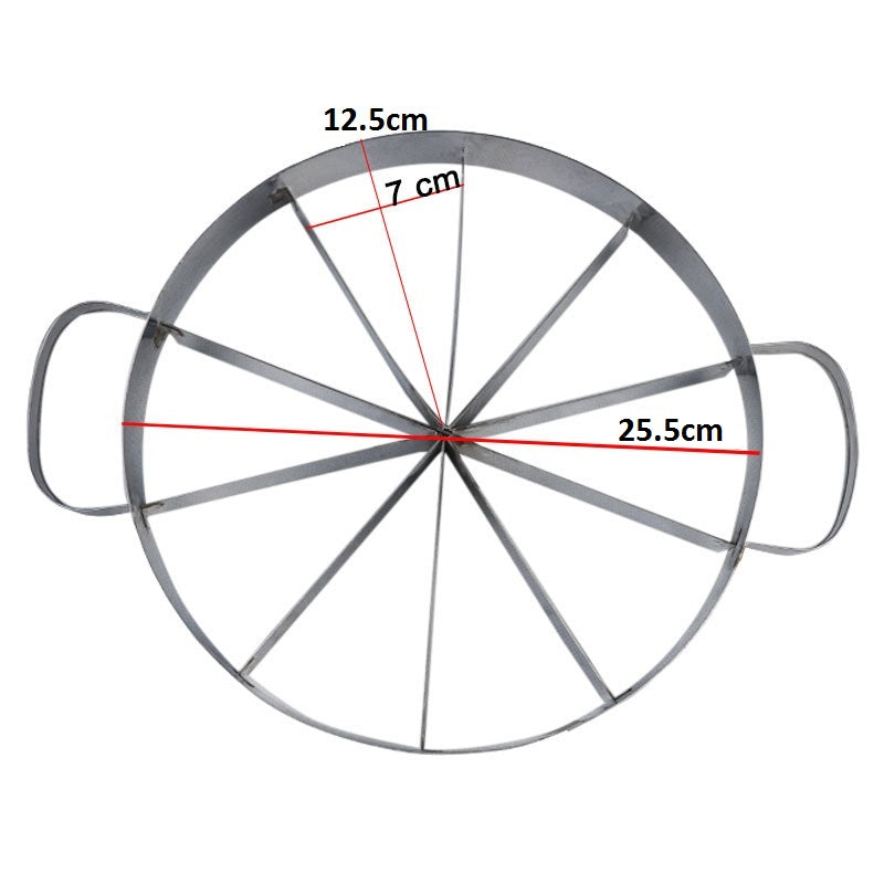 Stainless Steel Cake Slicing Divider Cutter 10 Portions