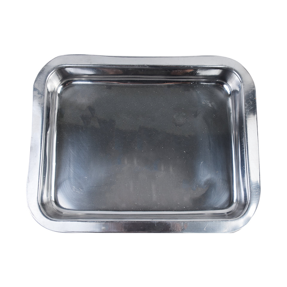 Stainless Steel Deep Rectangle Food Serving Tray 31 x 23.5 cm