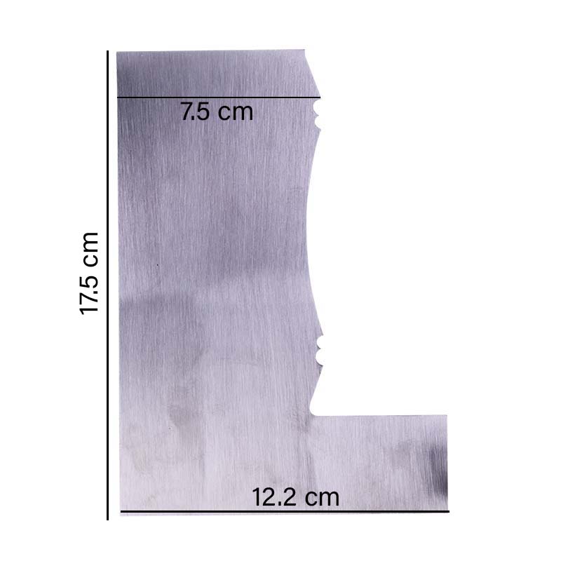 L Shape Double Sided Cake Edge Comb Stainless Steel
