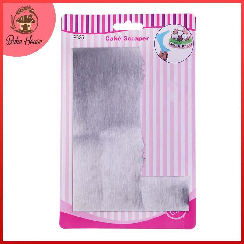 L Shape Double Sided Cake Edge Comb Stainless Steel