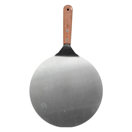 Stainless Steel Pizza Shovel Round With Wood Handle