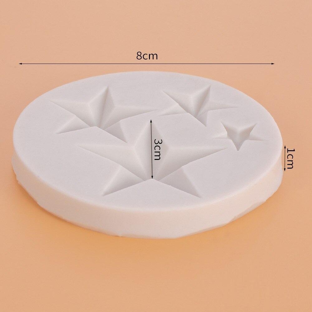 Star Silicone Fondant & Chocolate Mold 4 Cavity