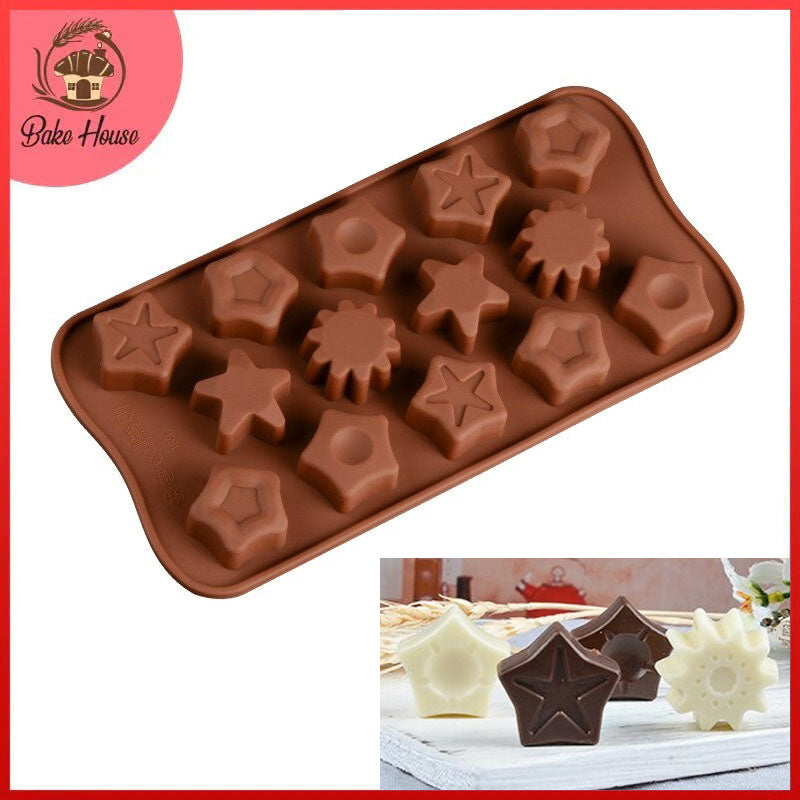 Star Theme Silicone Chocolate Mold 14 Cavity