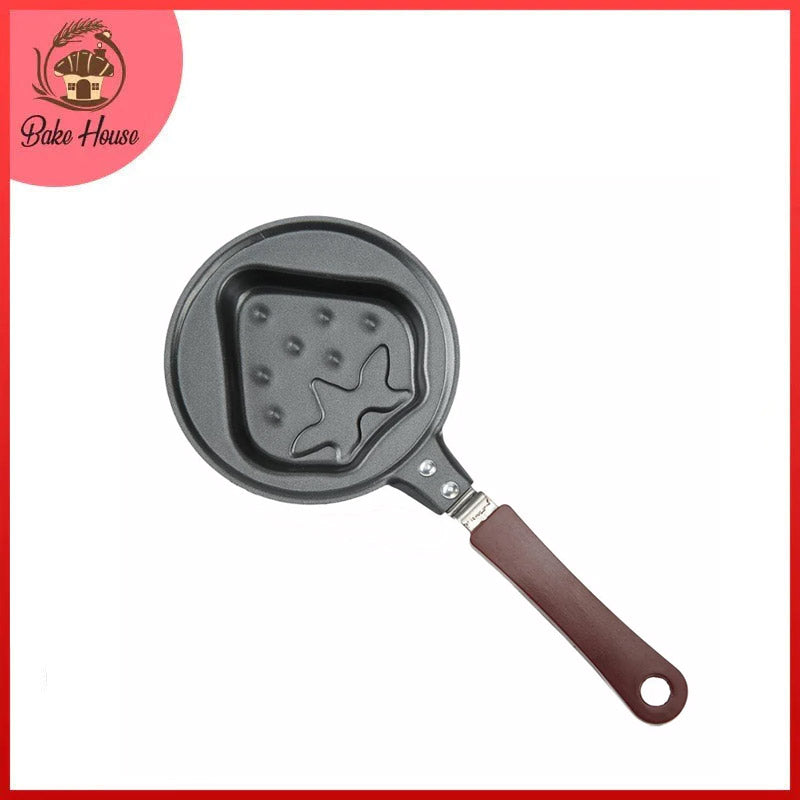 Strawberry Shape Mini Egg Fry Pan Non Stick