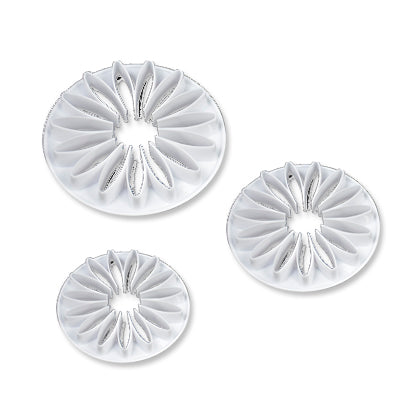 Sunflower Fondant Cutters 3Pcs Set Plastic