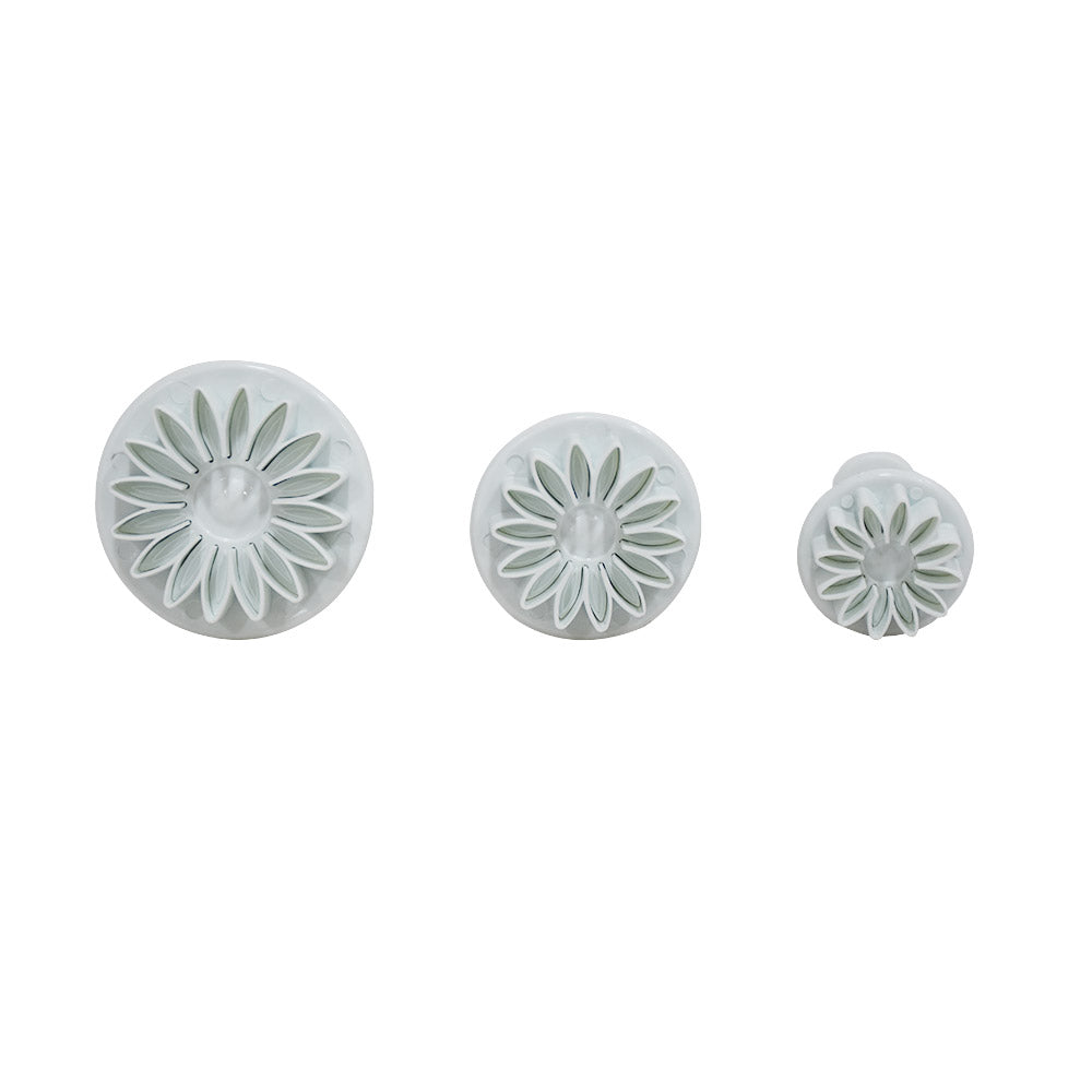 Sunflower Fondant Plunger Cutter 3Pcs Set