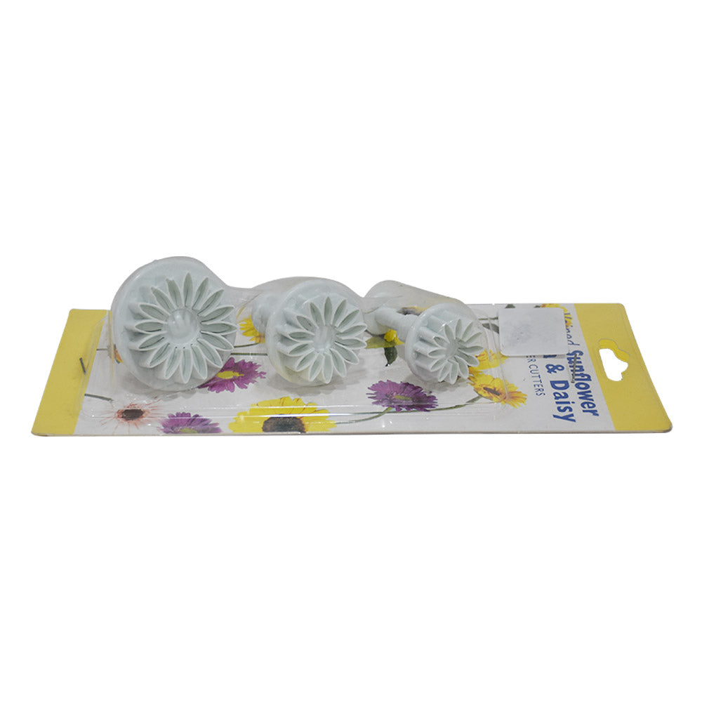 Sunflower Fondant Plunger Cutter 3Pcs Set
