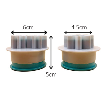 Sunflower Plunger Fondant Cutter 2Pcs Set Plastic