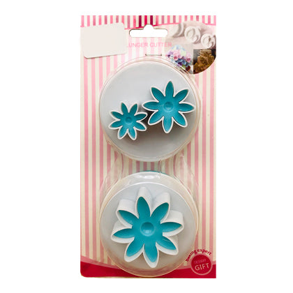 Sunflower Plunger Fondant Cutter 2Pcs Set Plastic