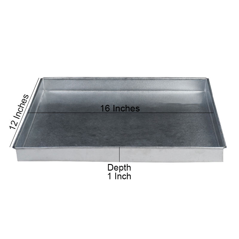 Swiss Roll Baking Tray Rectangle 12 X 16 Inch Galvanized Steel