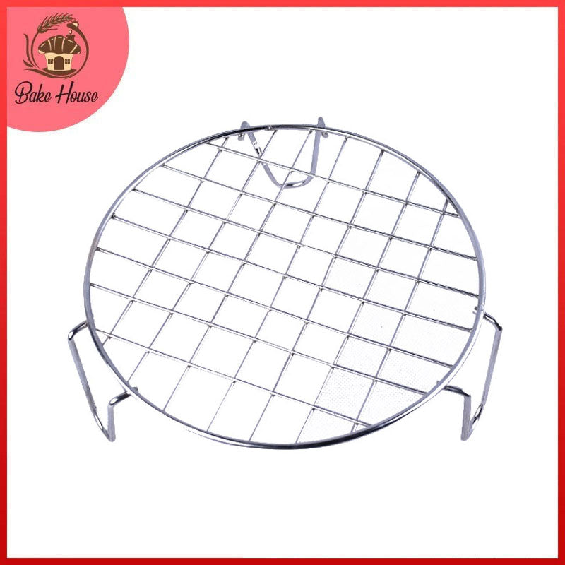 Tall Hot Pot Stand Round Stainless Steel
