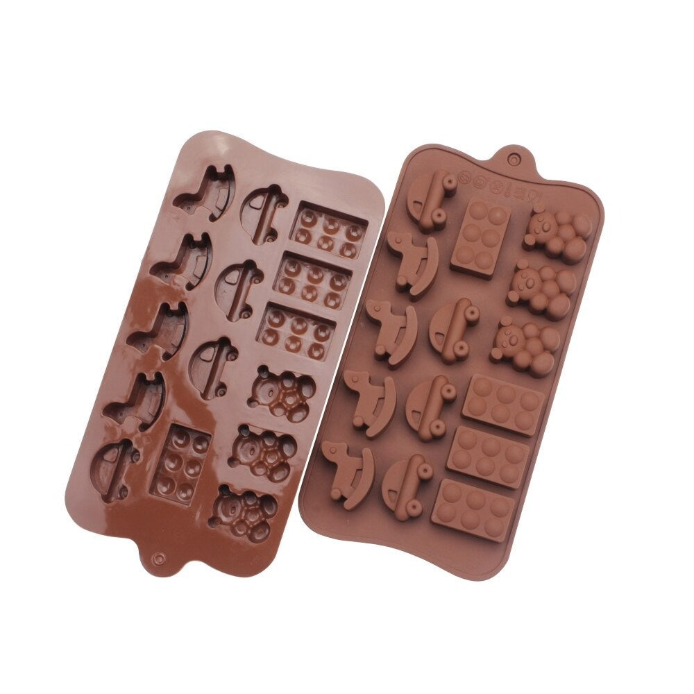 Toys Theme Silicone Chocolate & Candy Mold 15 Cavity