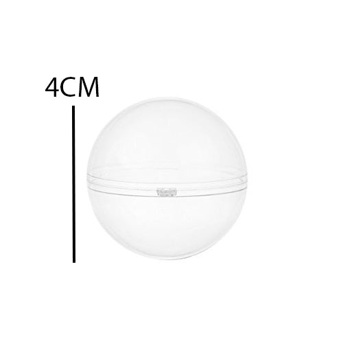 Transparent Chocolate Ball Plastic 4CM