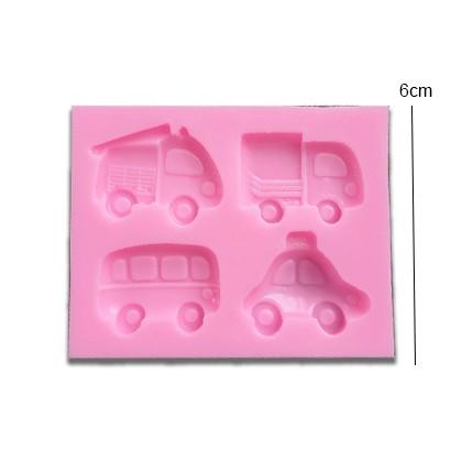 Transport Silicone Fondant & Chocolate Mold 4 Designs