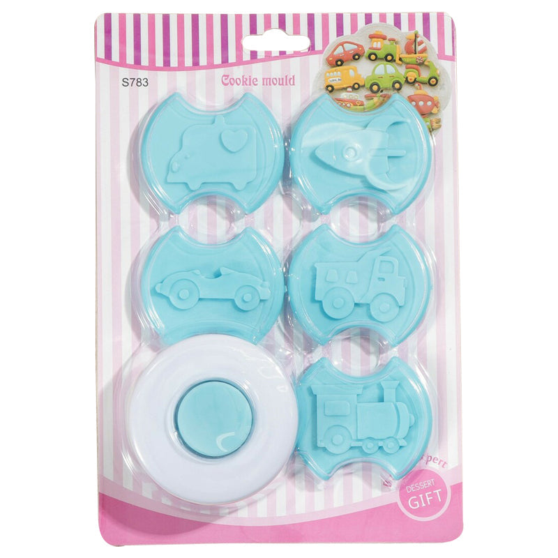 Travel Cookie Mold 5Pcs Set Plastic