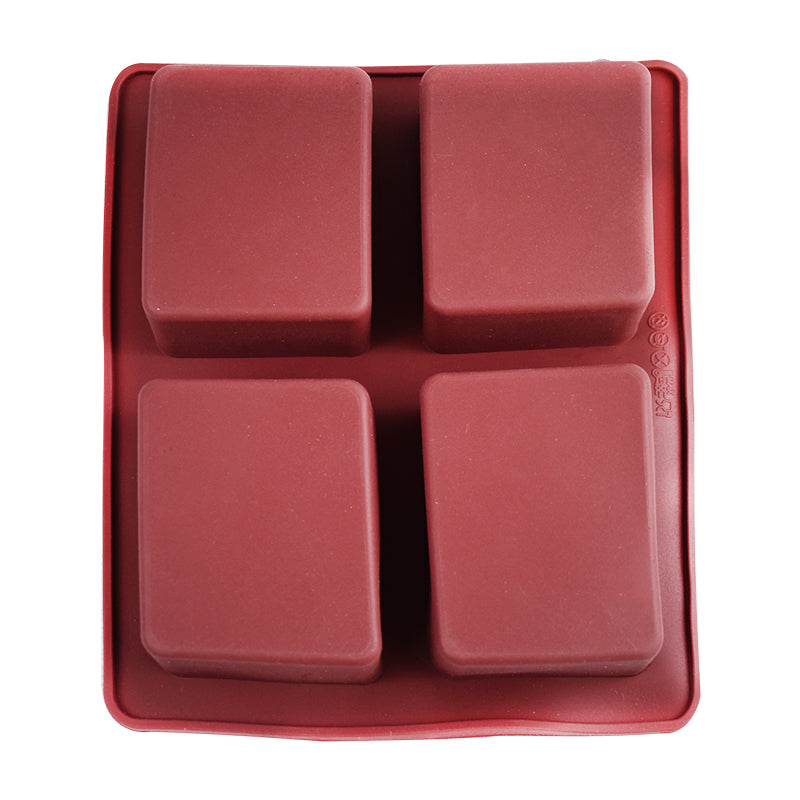 Tree Design Silicone Soap Mold 4 Cavity