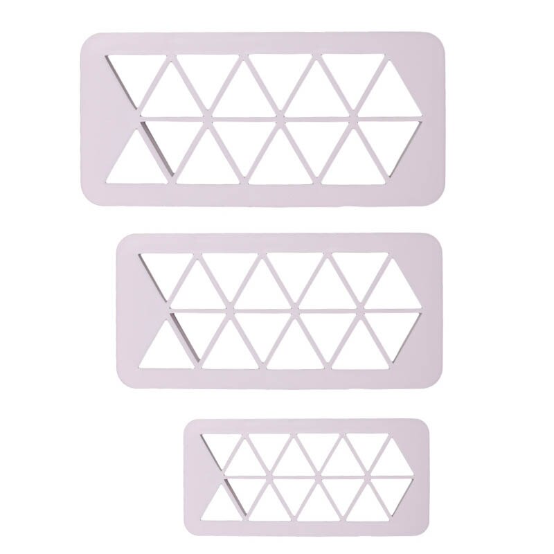 Triangle Geometric Fondant Cake Multi Cutter 3Pcs Set