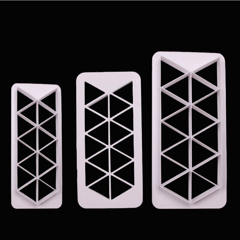 Triangle Geometric Fondant Cake Multi Cutter 3Pcs Set