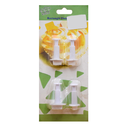 Triangle Plunger Fondant Cutter 4Pcs Set Plastic