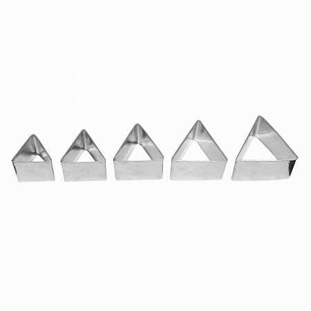 Triangle Shape Cookie Cutter Stainless Steel 5Pcs Set