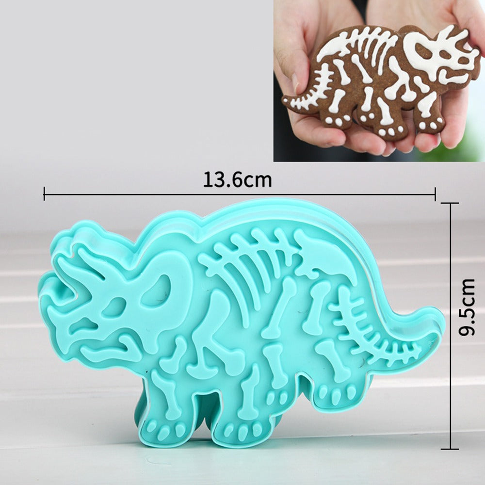 Triceratops Dinosaur Cookie Cutter Plastic