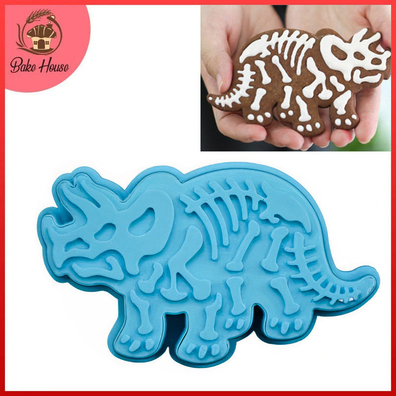 Triceratops Dinosaur Cookie Cutter Plastic
