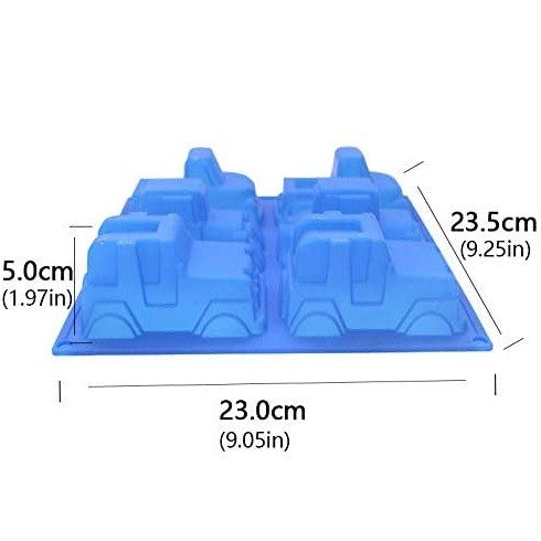 Truck Car & Jeep Silicone Mold 6 Cavity