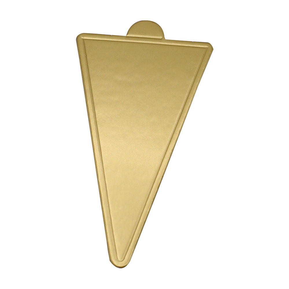 Triangle Shape Pastry Placer Board Golden 10Pcs Pack Small