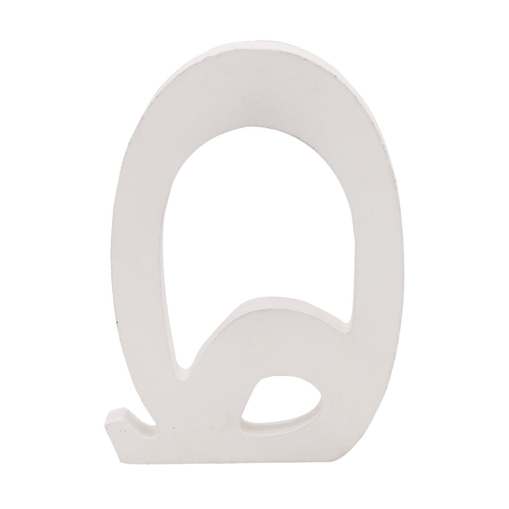Freestanding Wooden Uppercase Alphabet Q