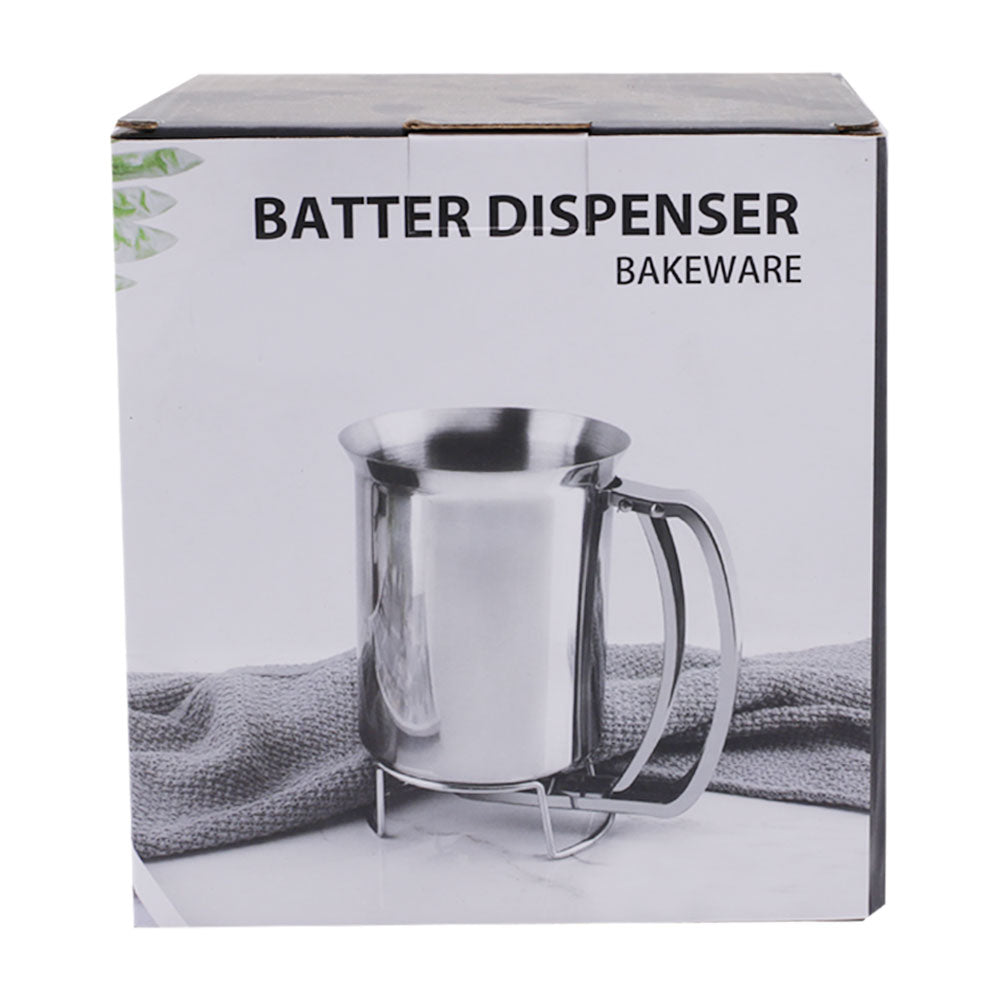 Mug Style Stainless Steel Pancake Batter Dispenser