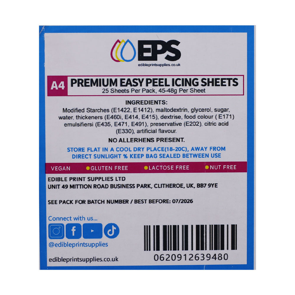 EPS Edible Frosting Sheet 25Pcs Pack
