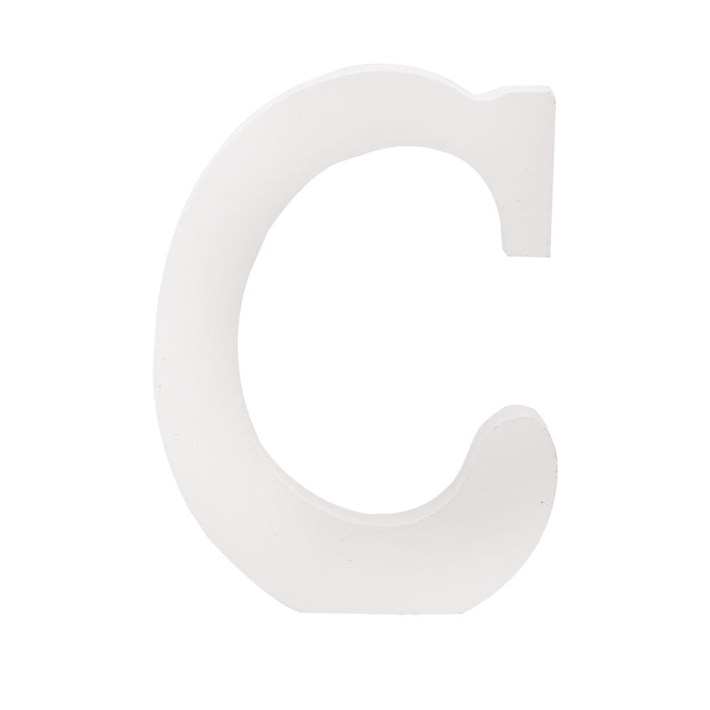Freestanding Wooden Uppercase Alphabet C