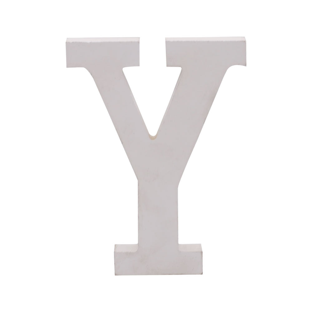 Freestanding Wooden Uppercase Alphabet Y