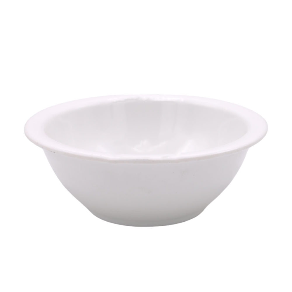 Melamine Serving Bowl White Small