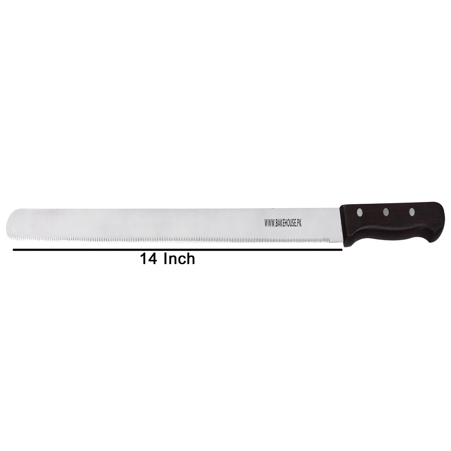 Bake House Cake Cutting Knife Steel With Wood Handle 14 Inch