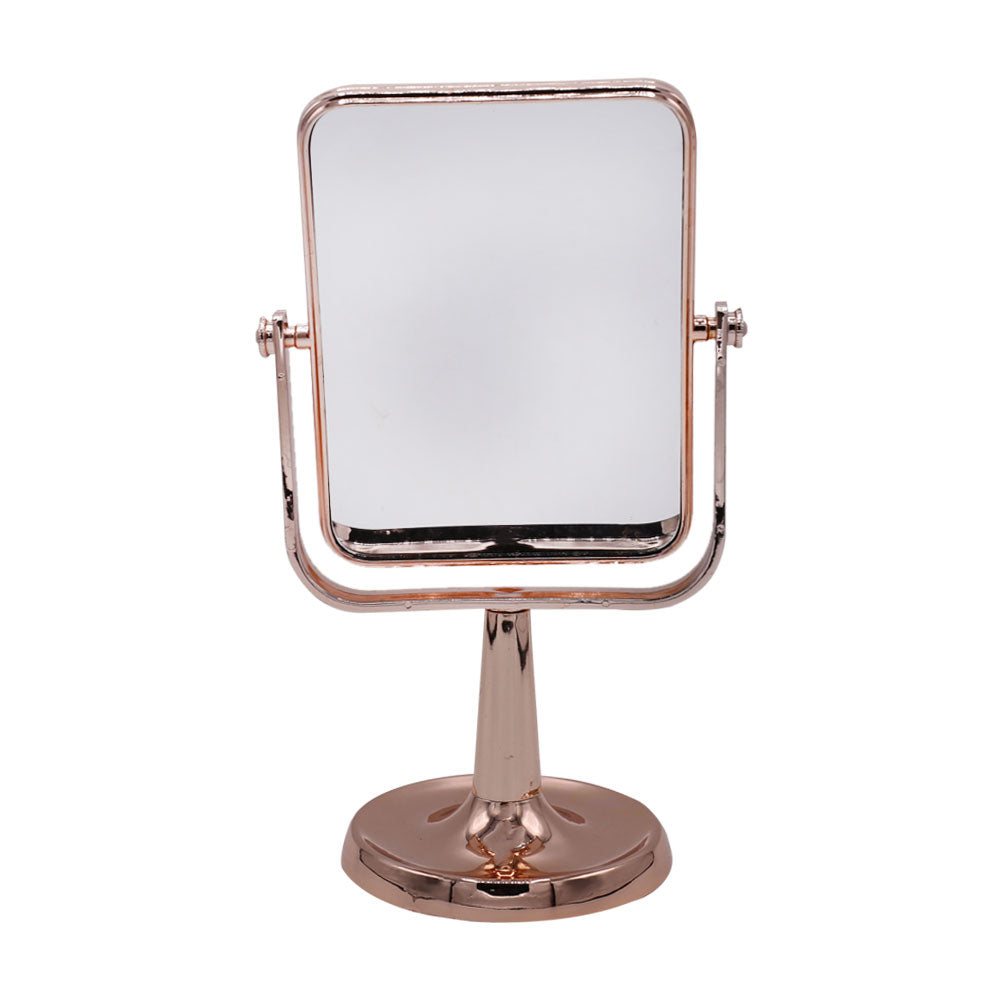 Rectangle Double Sided Cosmetic Mirror With Stand Small