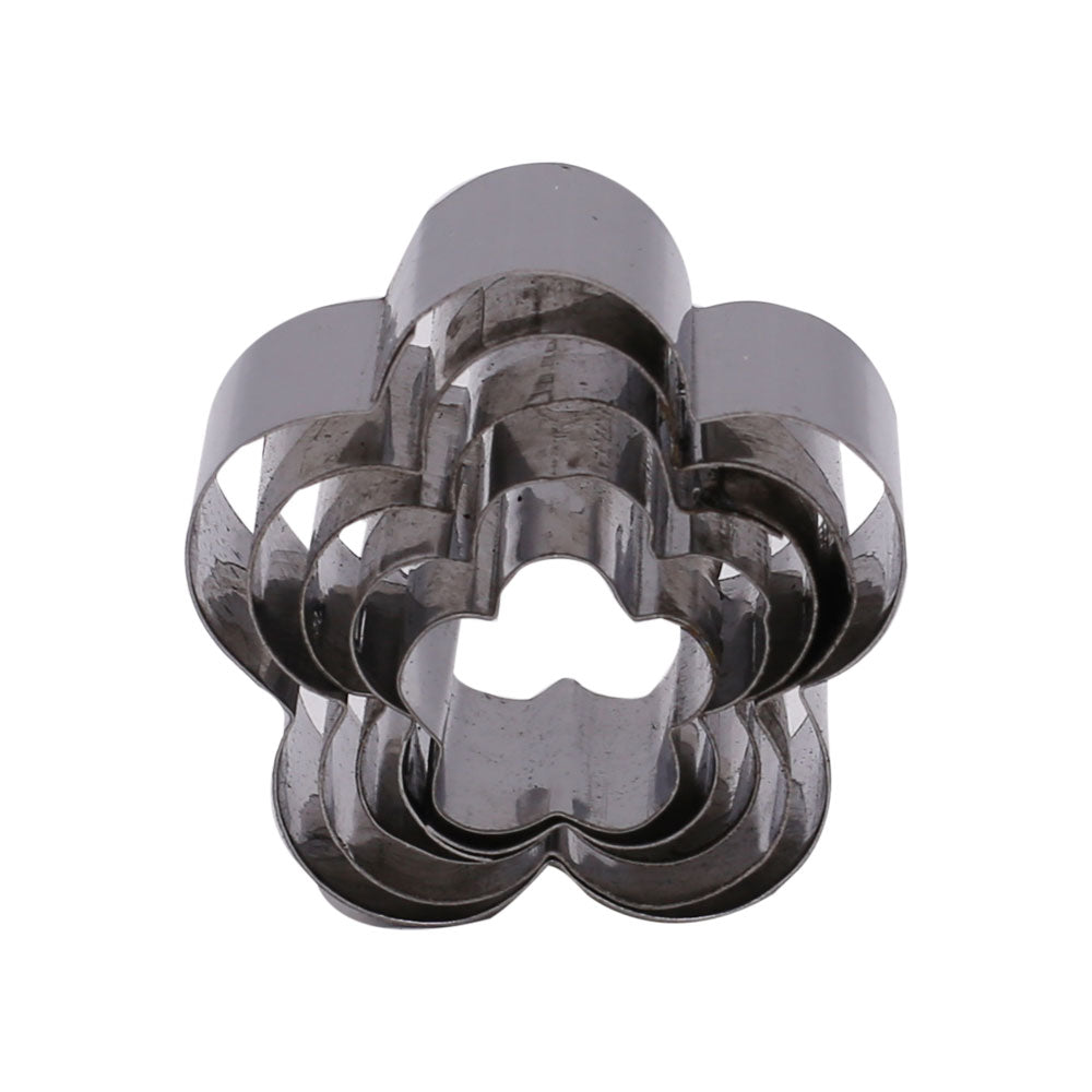 Mini Blossom Flower Cookie Cutter Stainless Steel 5Pcs Set