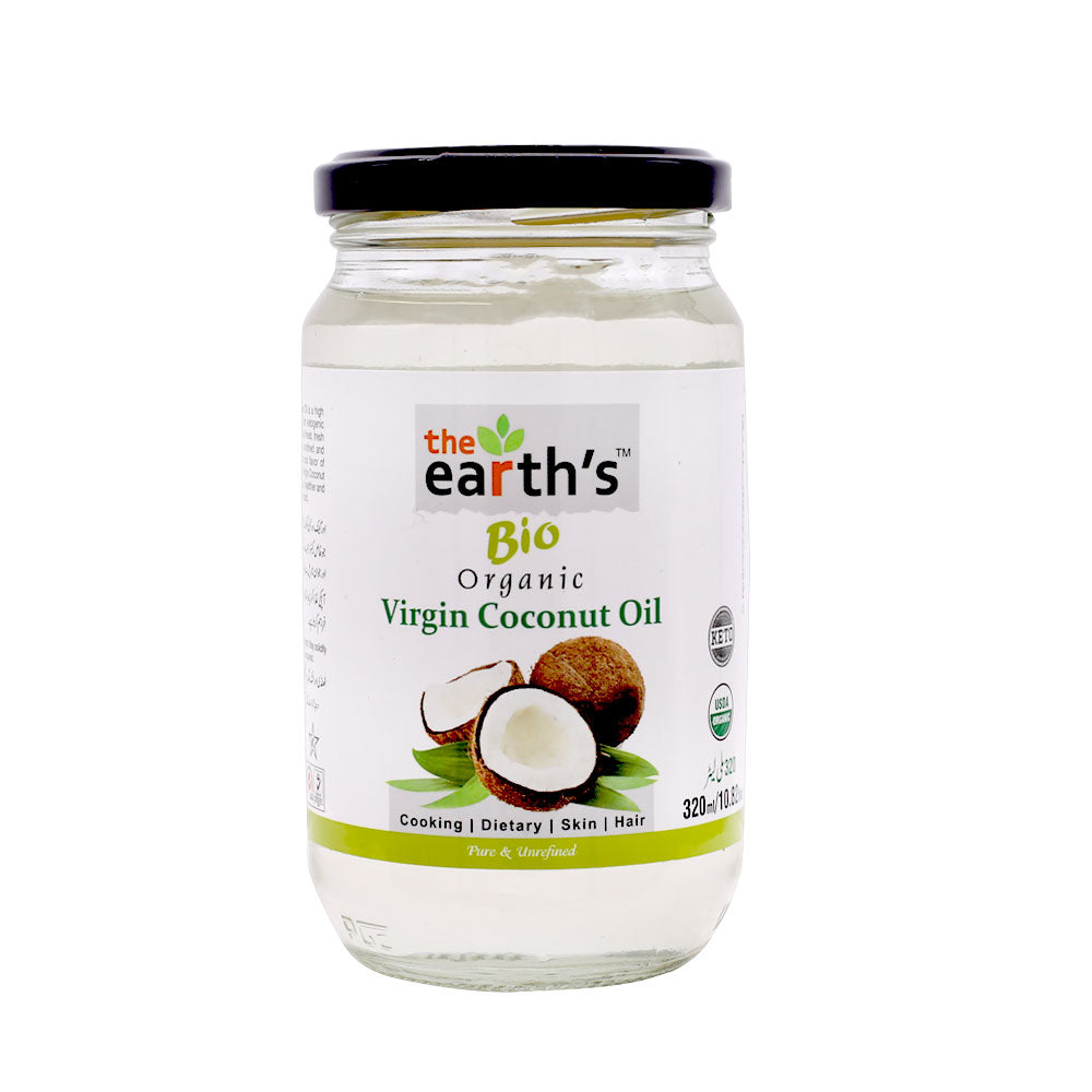 The Earth's Bio Organic Virgin Coconut Oil 320ml