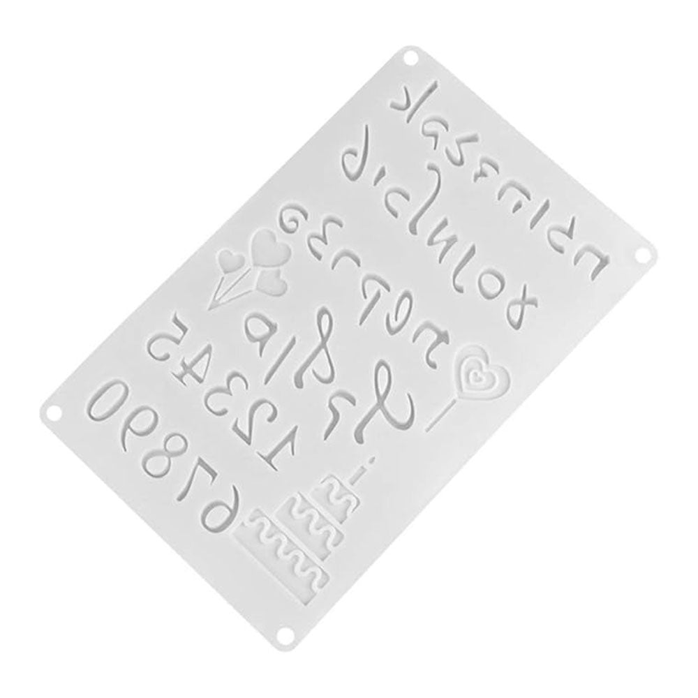 Happy Birthday And Numbers Silicone Mold 40 Cavity