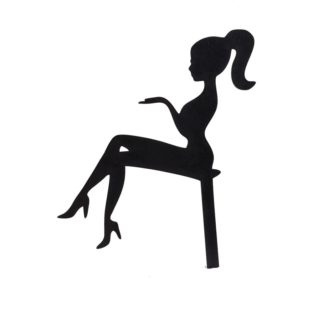 Silhouette Barbie Happy Birthday Cake Topper