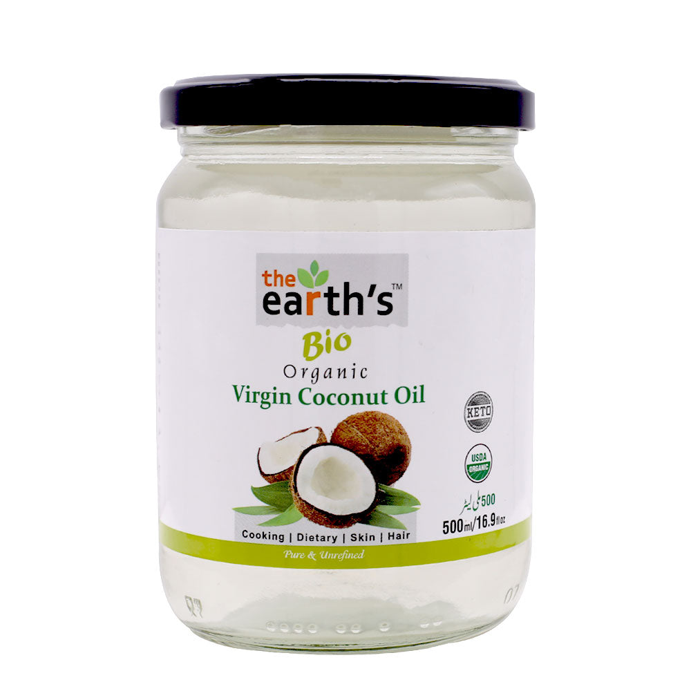 The Earth's Bio Organic Virgin Coconut Oil 500ml