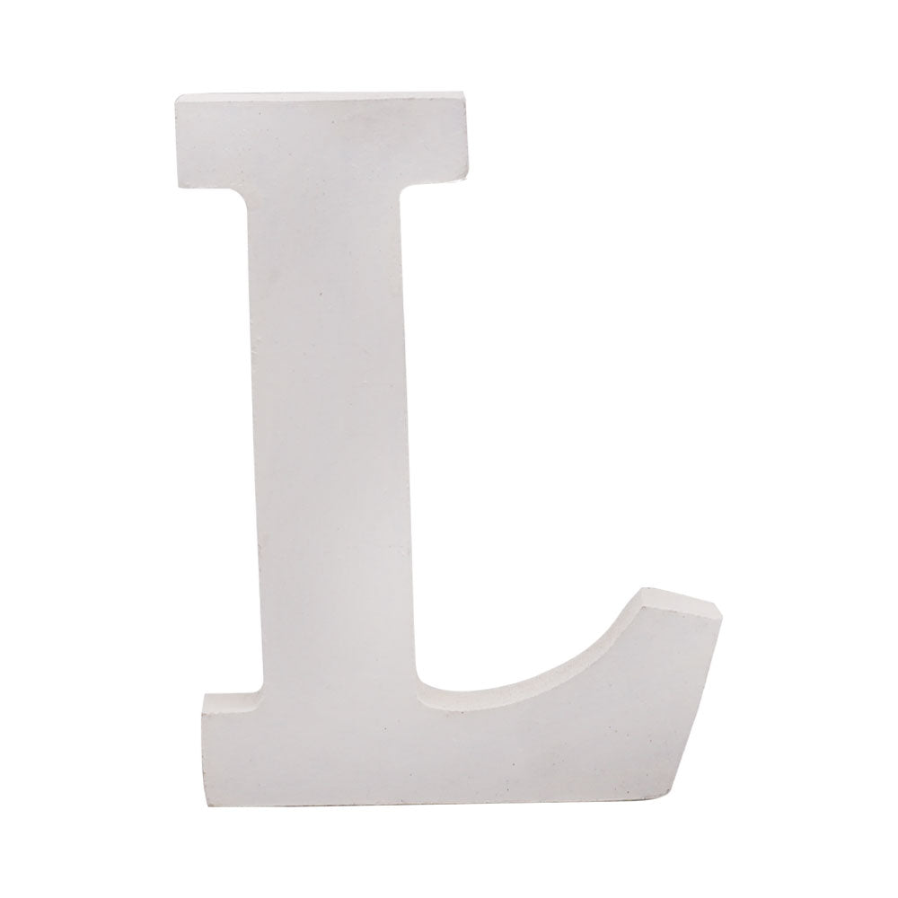 Freestanding Wooden Uppercase Alphabet L