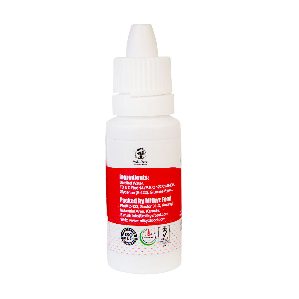 Milkyz Food Liquid Food Color Rose Pink 18ML Dropper Bottle