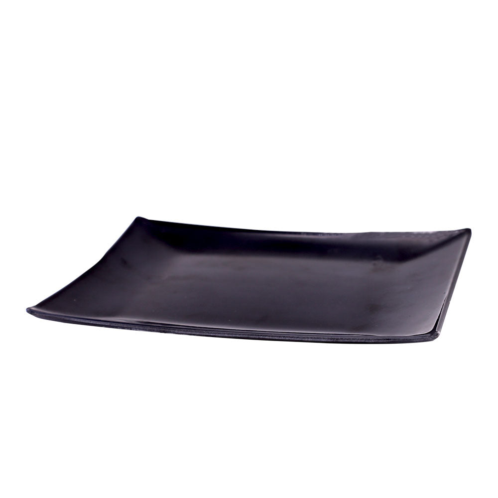 Rectangle Melamine Dinner Plate Black