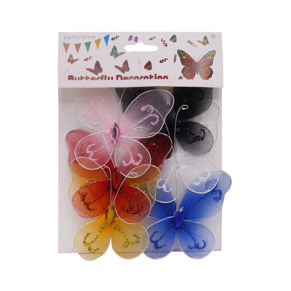 Wall Decoration Fairy Butterfly 6Pcs Set