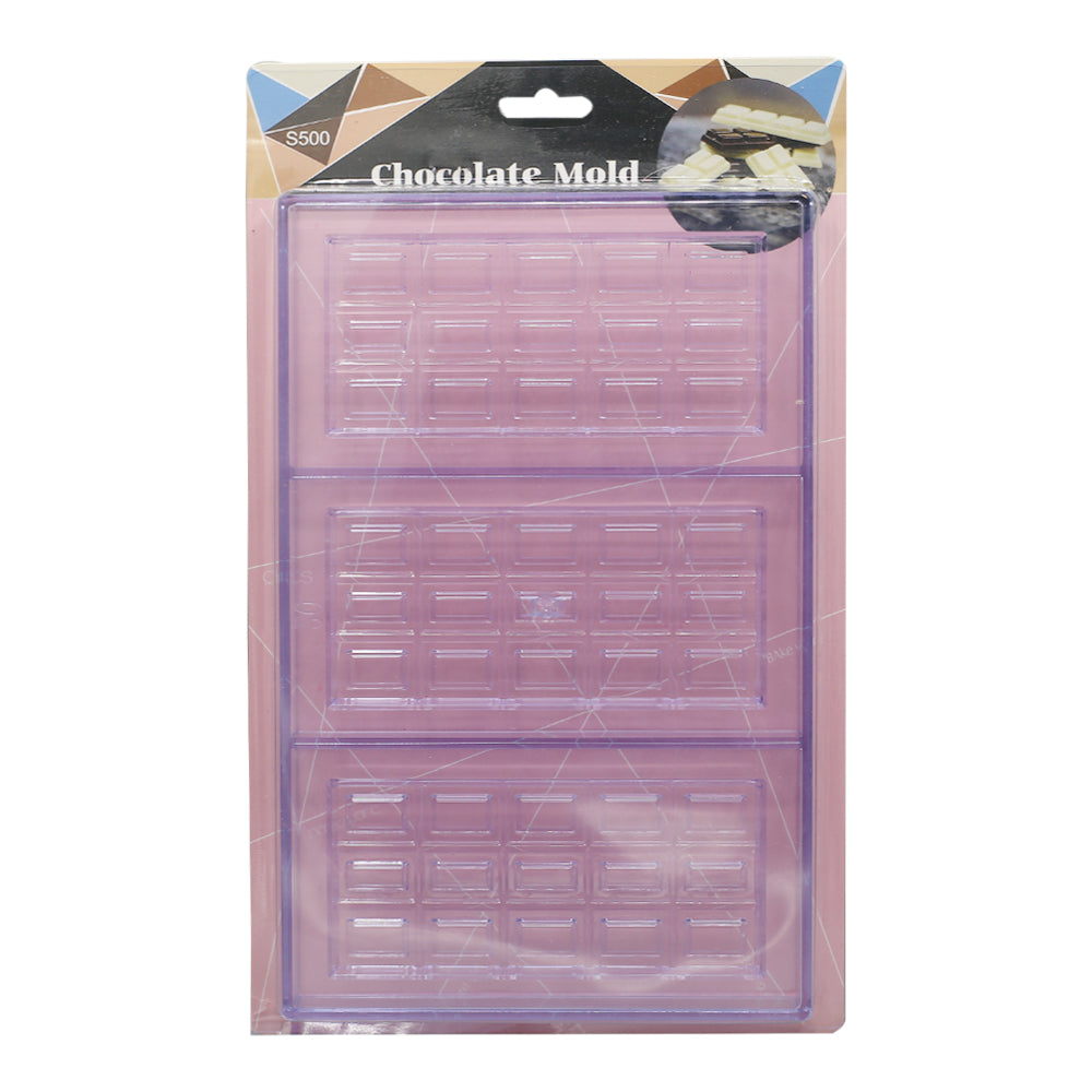 KitKat Bar Acrylic Chocolate & Candy Mold 3 Cavity
