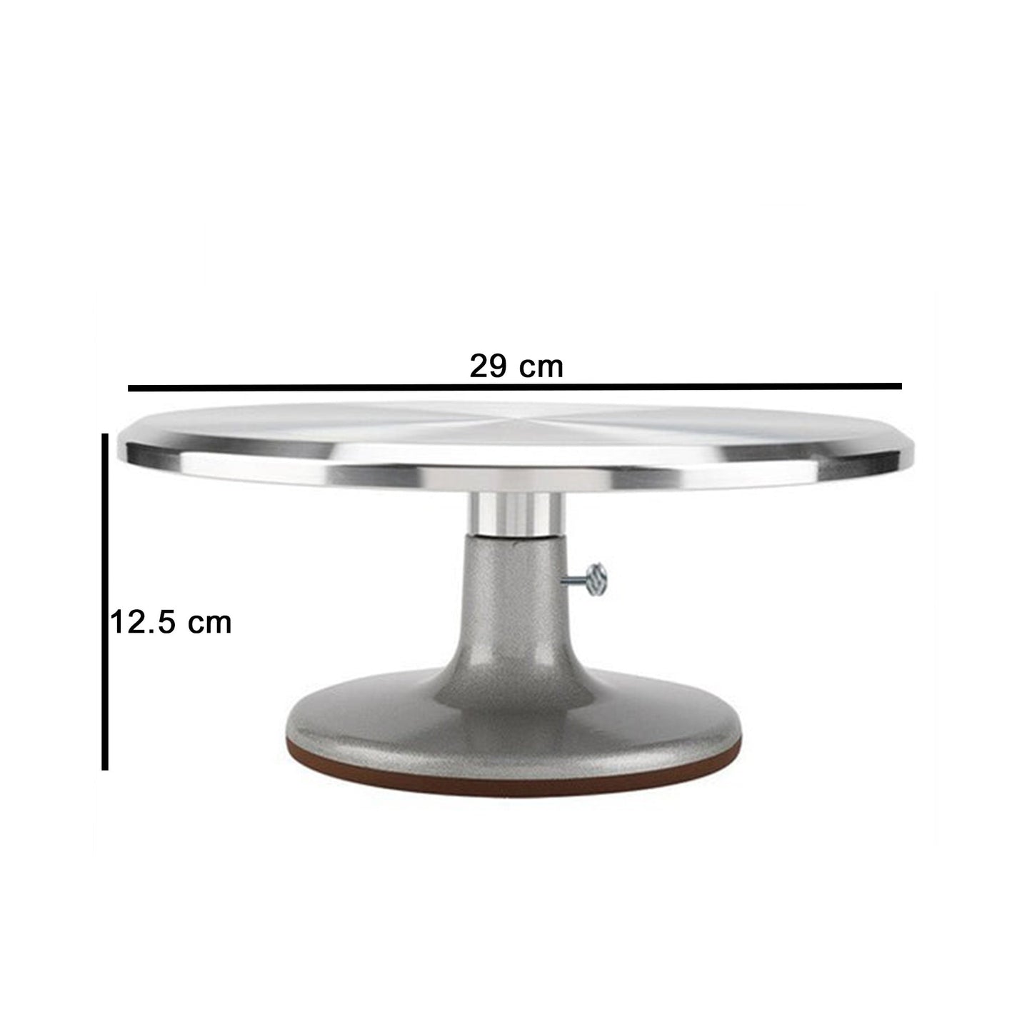 Aluminium Cake Rotating Turntable With Lock 29cm